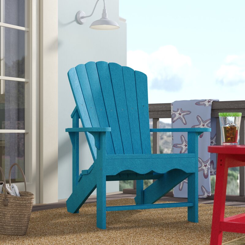 Beachcrest Home Sandiford Plastic Adirondack Chair